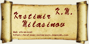 Krstimir Milašinov vizit kartica